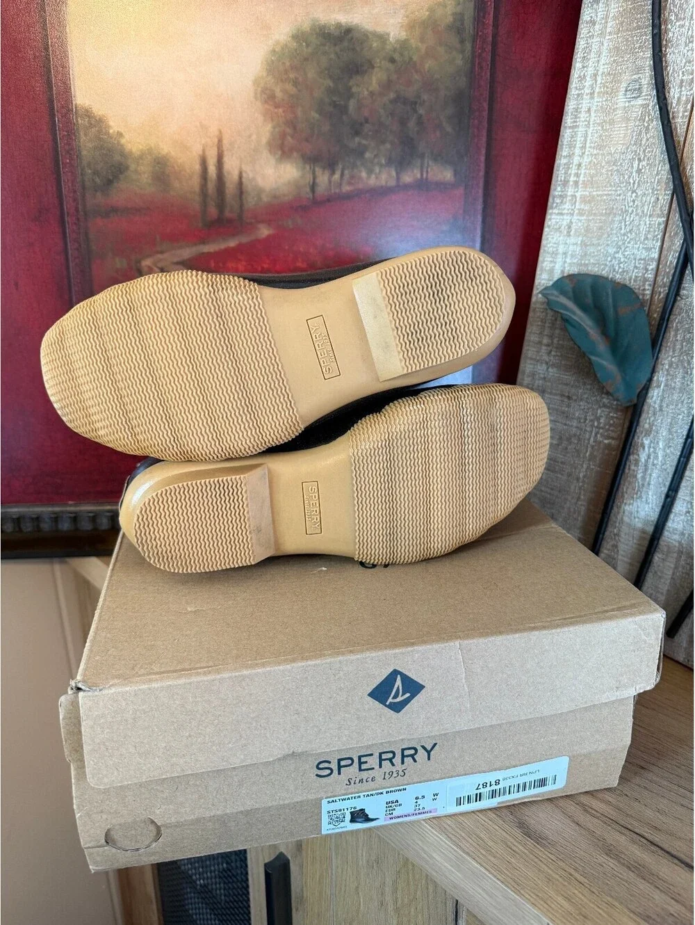 Sperry Saltwater Women's 6.5W Brown Leather Waterproof Boots